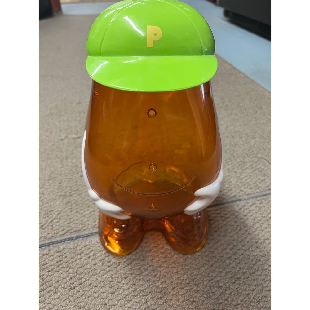 Vintage 2002 Hasbro Mr Potato Head Translucent Amber Storage Jar Container